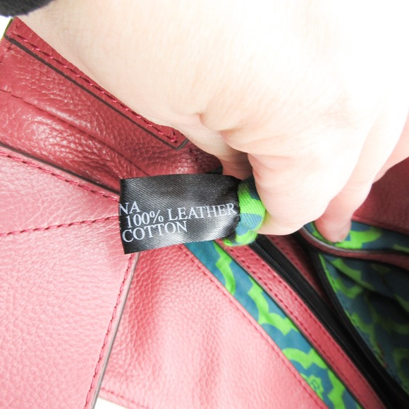 Oryany Leather Hobo Shoulder Bag Tassel Pink Convertible Crossbody Large - Picture 7 of 12